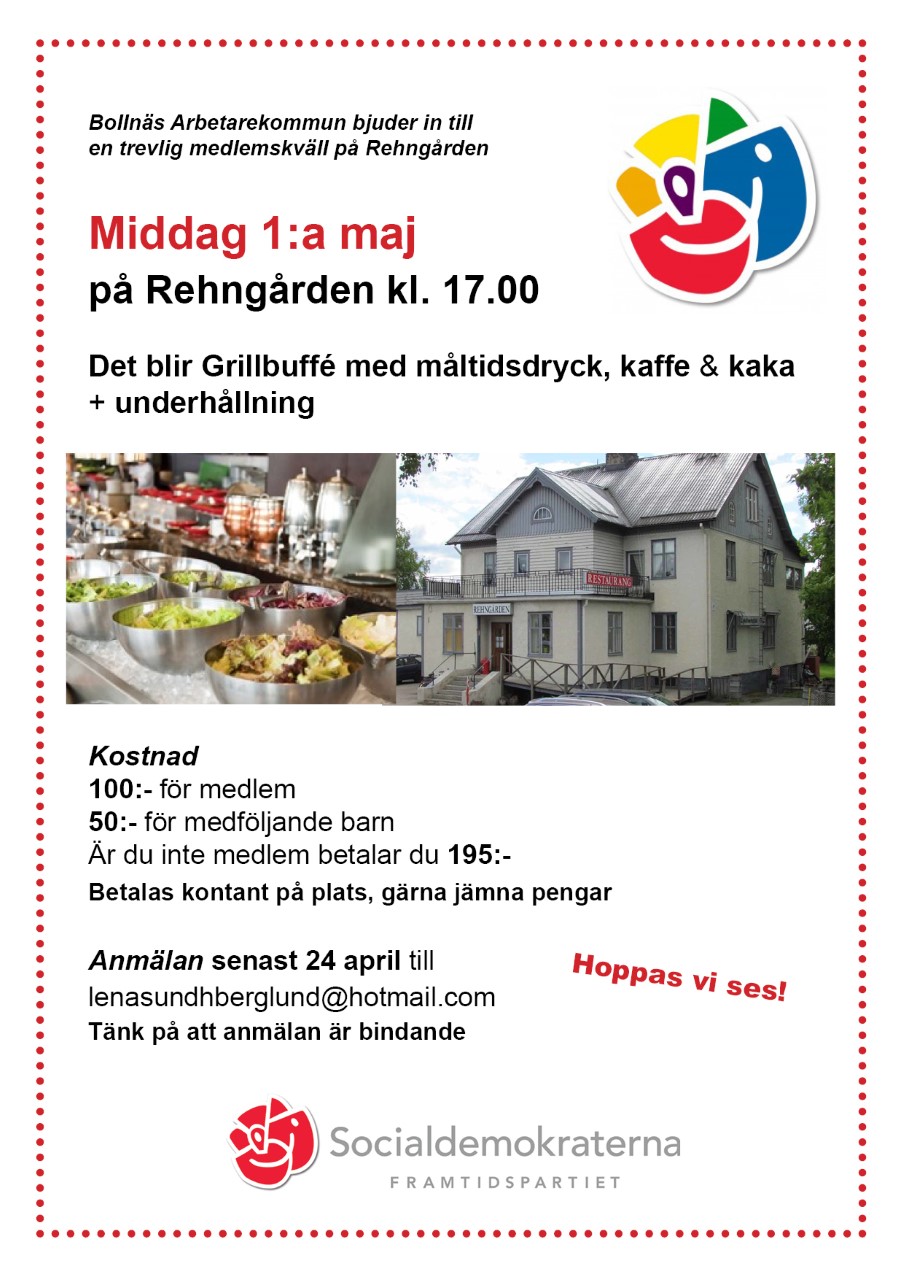 Välkommen på 1 majfest!